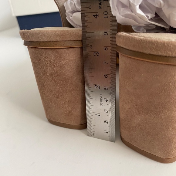 Caslon Tan Suede Block Heel Slingbacks - Picture 6 of 11